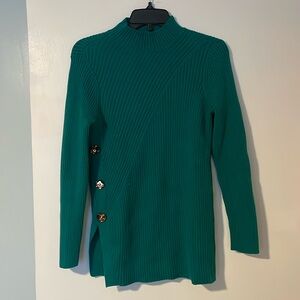 Chico's Green Ribbed Sweater